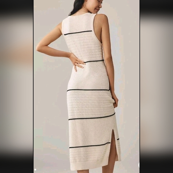 Varley Scott Scoop-Neck Sleeveless Midi Knit Dress Small - Picture 3 of 14